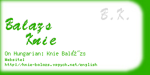 balazs knie business card